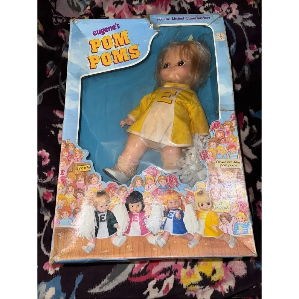 Vintage 80’s cheerleader doll in box